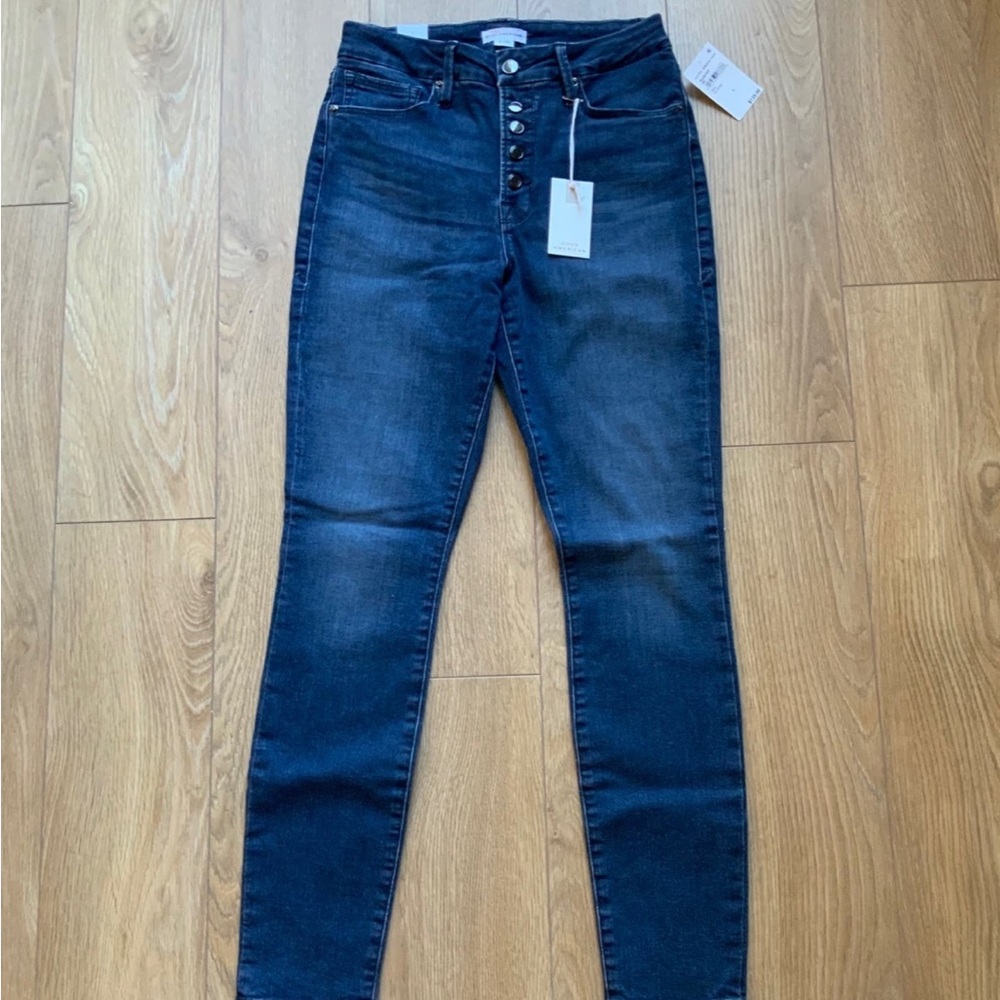 NWT Good American Good Legs Button-Fly Skinny Jeans sz 6/28